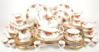 ROYAL ALBERT - OLD COUNTRY ROSES - MID CENTURY TEA / DINNER SERVICE