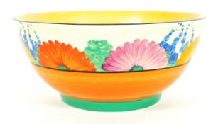 CLARICE CLIFF - 1930S ART DECO GAYDAY BIZARRE HAND PAINTED BOWL