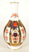 ROYAL CROWN DERBY - OLD IMARI PATTERN 1128 STEM VASE