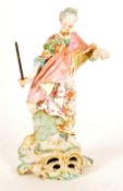 MEISSEN MANNER - LATE 19TH CENTURY PORCELAIN 'VICTORY' FIGURE
