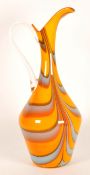 MANNER OF CARLO MORETTI - MID CENTURY VINTAGE STUDIO GLASS EWER VASE