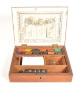 LATE 19TH CENTURY WATERCOLOUR PAINTING TRAVEL SET
