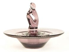 VINTAGE 20TH CENTURY ART DECO STYLE GLASS CENTREPIECE