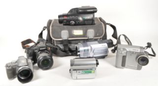 COLLECTION OF DIGITAL CAMERAS & HANDYCAMS