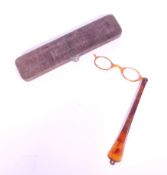 20TH CENTURY FAUX TORTOISESHELL OPERA LORGNETTE