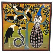 KASPAR HENRIK TEDO - UNTITLED - TINGATINGA ACRYLIC ON BOARD