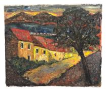 BARRINGTON TABB (1934-2022) - BUILDING ON ISLAND OF ARGISTRI - 1983