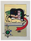 MARTIN BRADLEY (1931-2023) - UNTITLED LITHOGRAPH WITH ANIMAL