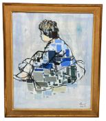 MANNER OF MAC CONNER (1913-2019) - ACRYLIC & INK ON PAPER STUDY