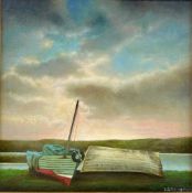 LOUIS SINCLAIR MCNALLY (B. 1963) - REST - OIL ON CANVAS PAINTING