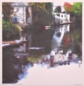 IAN LEDWARD (B. 1946) - REFLECTIONS IN THE RIVER NIDD