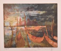 BERNHARD VOGEL (B. 1961) - UNTITLED VENICE COLOUR ETCHING
