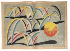 AFTER DAVID HOCKNEY (B. 1937) - A BOUNCE FOR BRADFORD, 1987