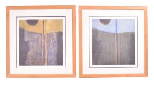 UNKNOWN 20TH CENTURY - TWO LANDSCAPE 24 - SCREENPRINTS