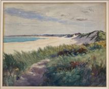 ATTRB. HERBERT DAVIS RICHTER - WATERCOLOUR COASTAL SCENE