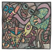 CHIEF ZACHEUS OLOWUMBI OLORUNTOBA - IBADAN - INK ON FABRIC
