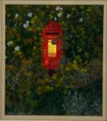 STUART PARNELL (B. 1951) - UNTITLED POSTBOX - ACRYLIC ON PAPER PAINTING