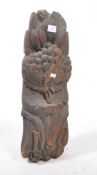 VINTAGE 20TH CENTURY CARVED WOODEN STATUE FIGURE