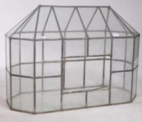 LARGE 20TH CENTURY LEADED GLASS TERRARIUM