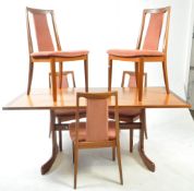 G-PLAN FURNITURE - MID CENTURY TEAK DINING TABLE WITH FIVE CHAIRS