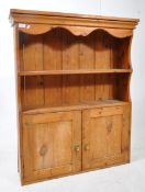EARLY 19TH CENTURY FARMHOUSE WALL MOUNTED PINE CABINET