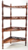 19TH CENTURY VICTORIAN MAHOGANY INLAID ETAGERE