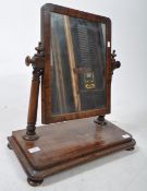 19TH CENTURY MAHOGANY TOILET MIRROR