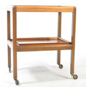 BRITISH MODERN DESIGN - MID CENTURY TEAK WOOD BUTLERS SERVING TROLLEY
