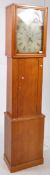 VINTAGE 20TH CENTURY OAK LONG CASE CLOCK W/ 19TH CENTURY FACE