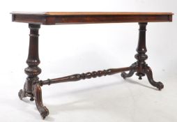 VICTORIAN BURR WALNUT CONSOLE TABLE