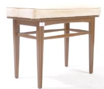 BRITISH MODERN DESIGN - MID CENTURY TEAK DRESSING TABLE STOOL