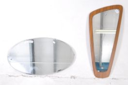 TWO MID 20TH CENTURY RETRO MIRRORS
