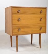 BRITISH MODERN DESIGN - MID CENTURY TEAK CHEST OF DRAWERS