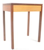 MID CENTURY RETRO TEAK SINGLE DRAWER SIDE TABLE / DESK