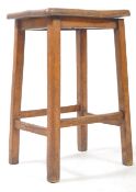 19TH CENTURY VICTORIAN ELM FARHMOUSE KITCHEN STOOL
