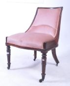 19TH CENTURY REGENCY MAHOGANY CHAIR