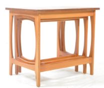 BRITISH MODERN DESIGN - MID CENTURY TEAK NEST OF TABLES