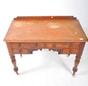 GEORGE III 19TH CENTURY MAHOGANY HALL / WRITING TABLE