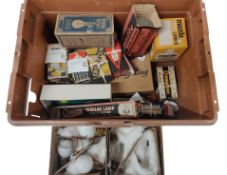 COLLECTION OF VINTAGE BOXED LIGHT BULBS LAMPS