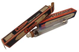 COLLECTION OF VINTAGE TUBULAR LAMP BULBS INC PHILIPS OSRAM