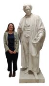 MICHAEL FARADAY 1791-1867 - LARGE COMPOSITE STATUE