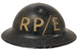WWII SECOND WORLD WAR BRODIE HELMET REPAIR PARTY / ELECTRICITY