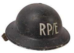 WWII SECOND WORLD WAR BRODIE HELMET REPAIR PARTY / ELECTRICITY