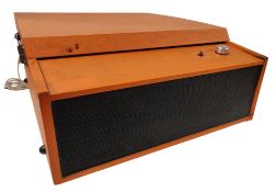 VINTAGE DANSETTE STYLE ORANGE VINYL RECORD PLAYER