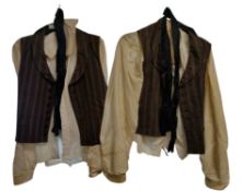 PAIR OF EDWARDIAN STYLE MEN'S OUTFITS