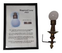 EARLY 20TH CENTURY PROMOTIONAL ELECTRIC LAMP & BULB - RINGWOOD