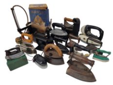 COLLECTION OF EARLY 20TH - MID CENTURY IRONS