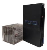GAMING - VINTAGE PS2 GAMING CONSOLE PLUS PS1 PLAYSTATION GAMES