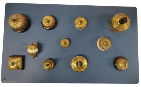 COLLECTION OF VINTAGE BRASS LIGHT SWITCHES