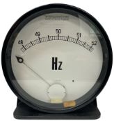 VINTAGE ANALOGUE HERTZ FREQUENCY PANEL METER